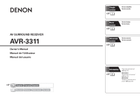 Denon AVR-3311-Owners-Manual 